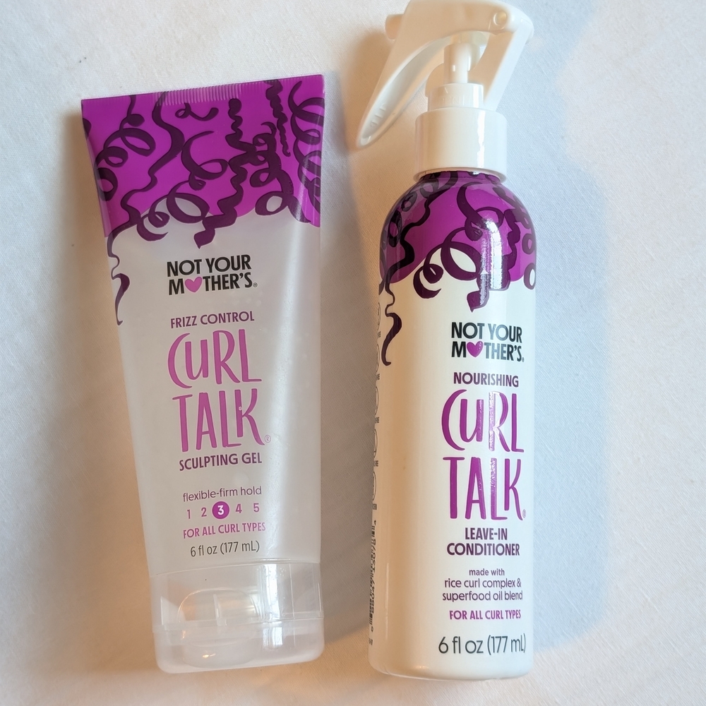 Not Your Mother's Curl Talk Hair Care Set   Leave In Conditioner & Sculpting Gel